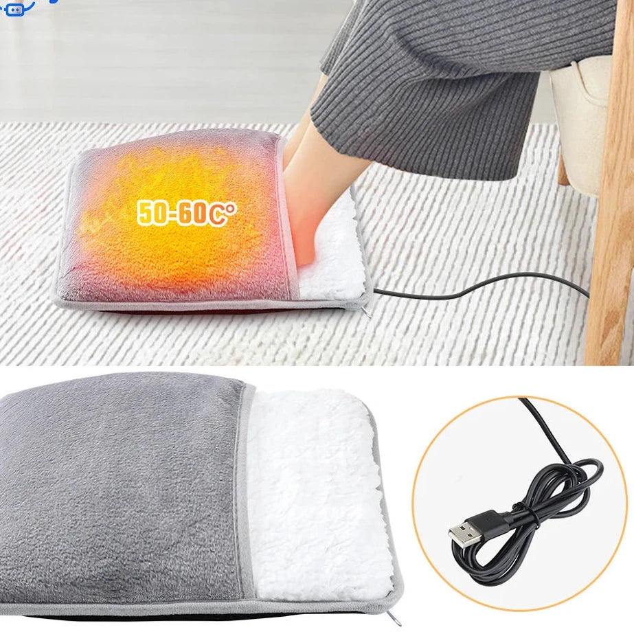 Mysig USB-fotvärmare